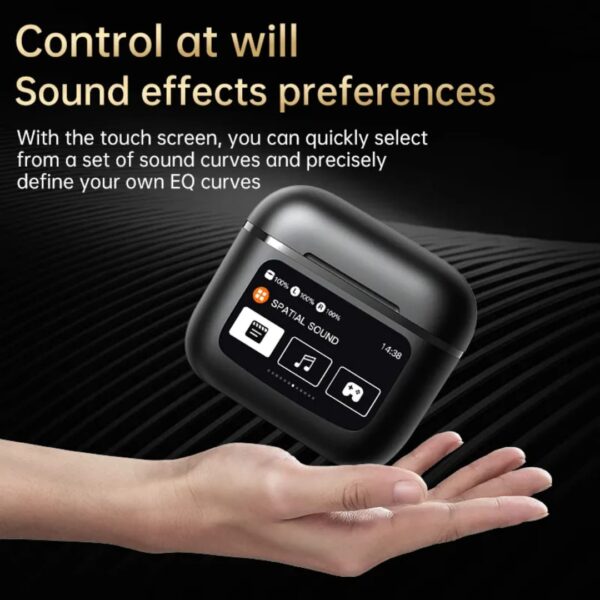 LCD Display Touch Screen TWS Wireless Earphones Headphones Noise Cancelling Sport - Image 5